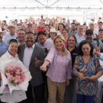 Maru Campos continúa la Ruta Chihuahua en la región centro-sur donde arrancó diversas obras
