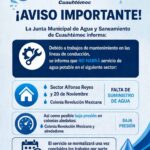 Aviso de la JMAS de Cuauhtémoc